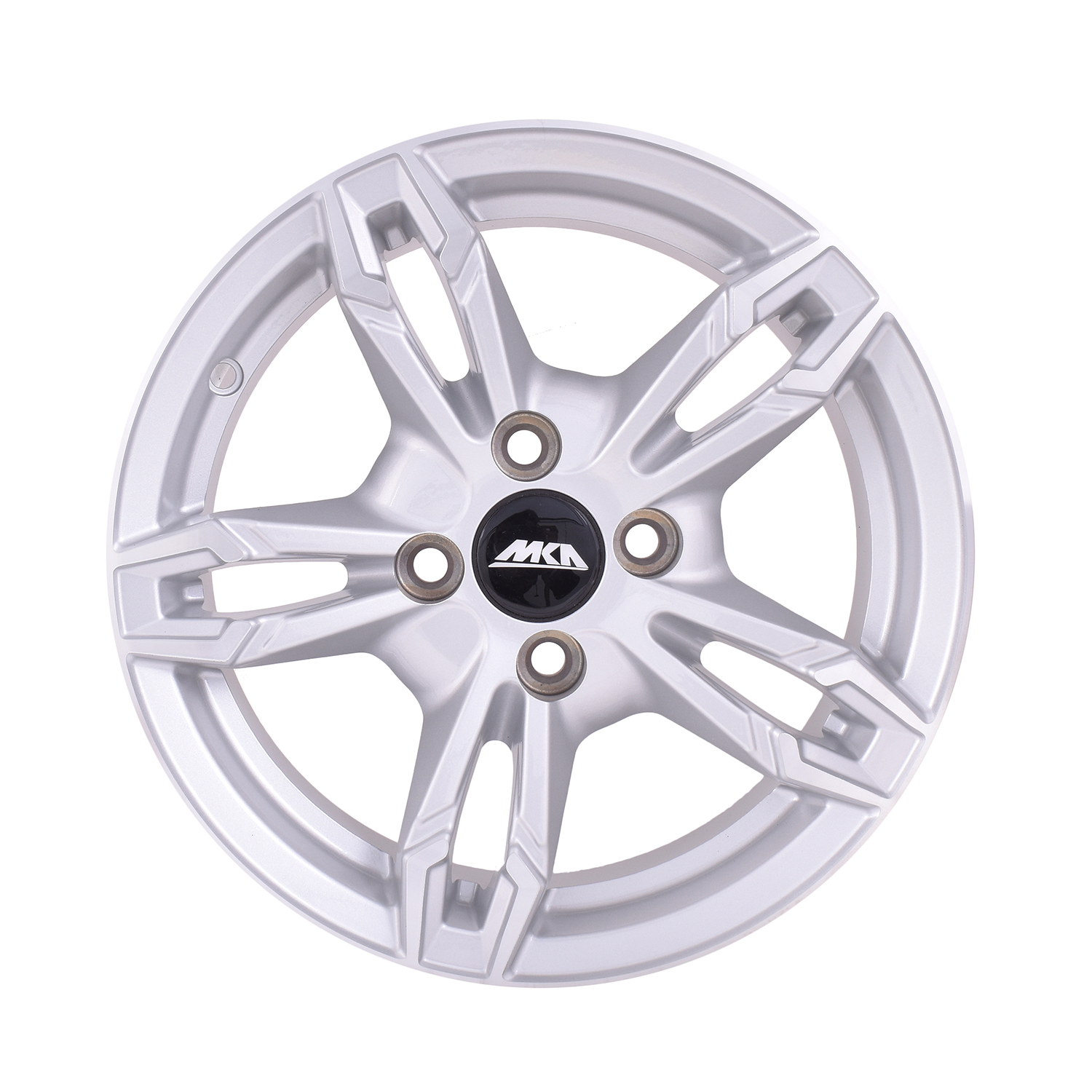 Uno Minda W1D062-000M00 Ultra Alloy Wheel 14 Inch, Diamond Cut, Hyper Silver Machined, 4 Holes